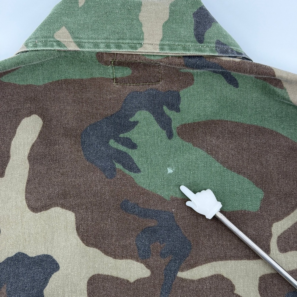 Military BDU Field Jacket Mens XL Regular Green Woodland Camo Utility Cargo Army - Picture 7 of 13